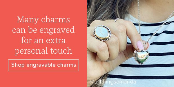 Many charms can be engraved for an extra personal touch - Shop engravable charms