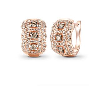 Le Vian 14K Strawberry Gold Diamond Earrings