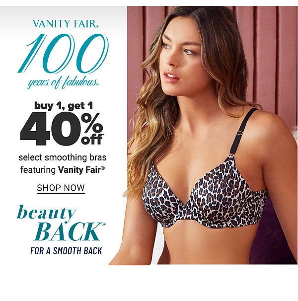 Buy 1 Get 1 40% off select bras featuring Vanity Fair - Shop Now