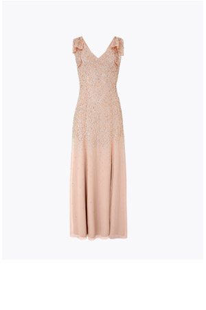 MOLLY SCATTER EMBELLISHED MAXI DRESS