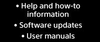 Help and how-to information | Software updates | User manuals