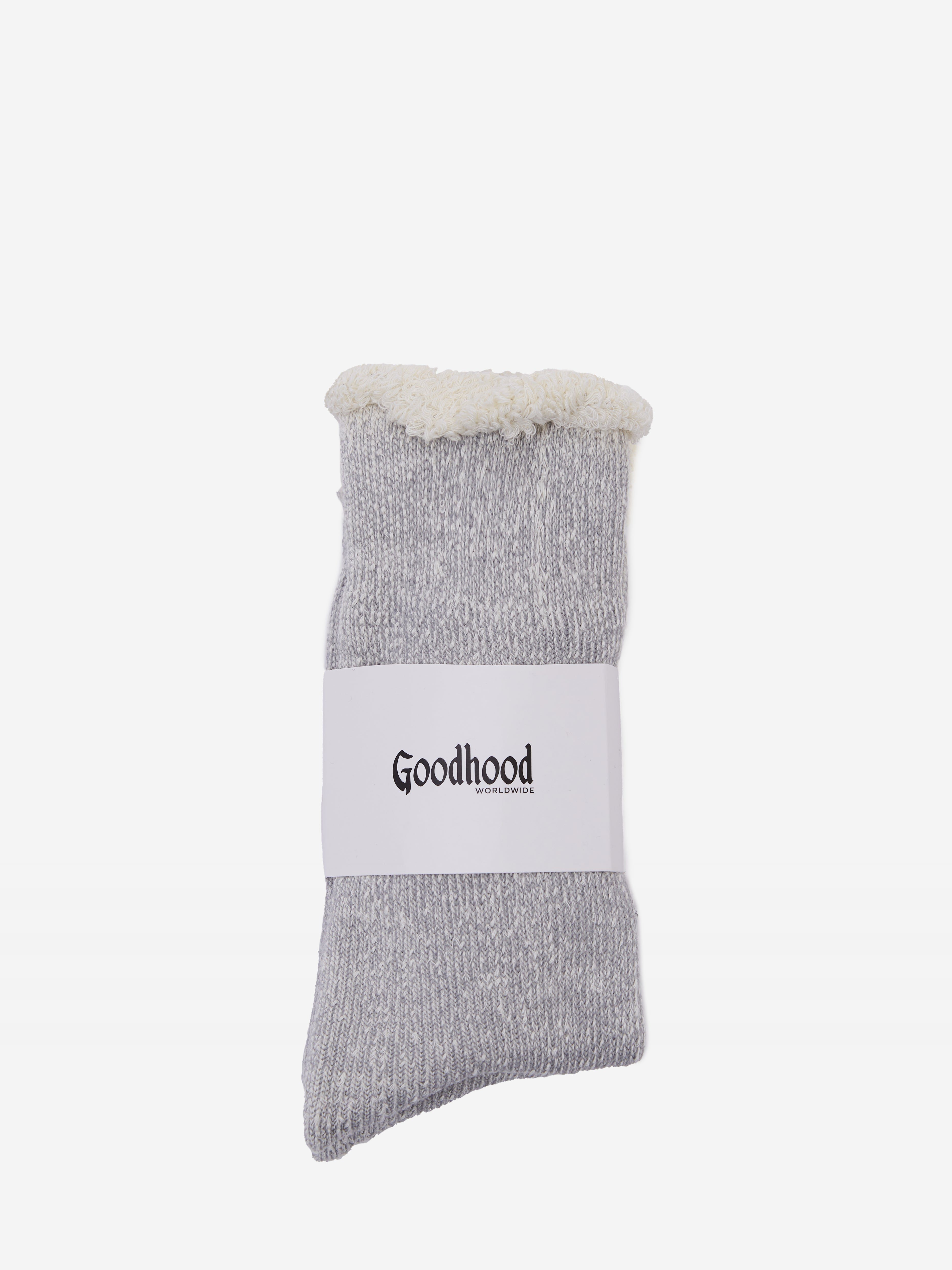 Image of Goodhood Worldwide Double Faced Sock - Light Grey