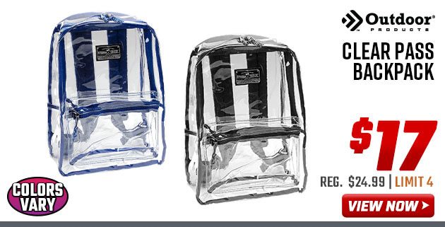 Outdoor Products Clear Pass Backpack