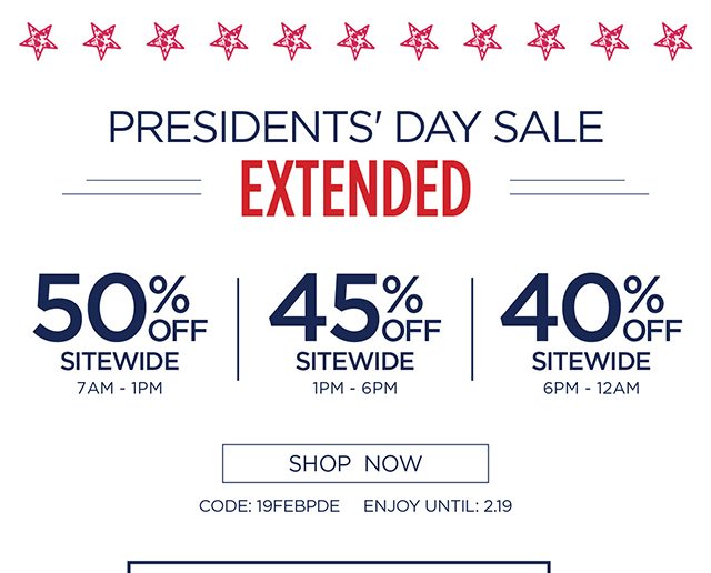 President's Day Sale - Extended