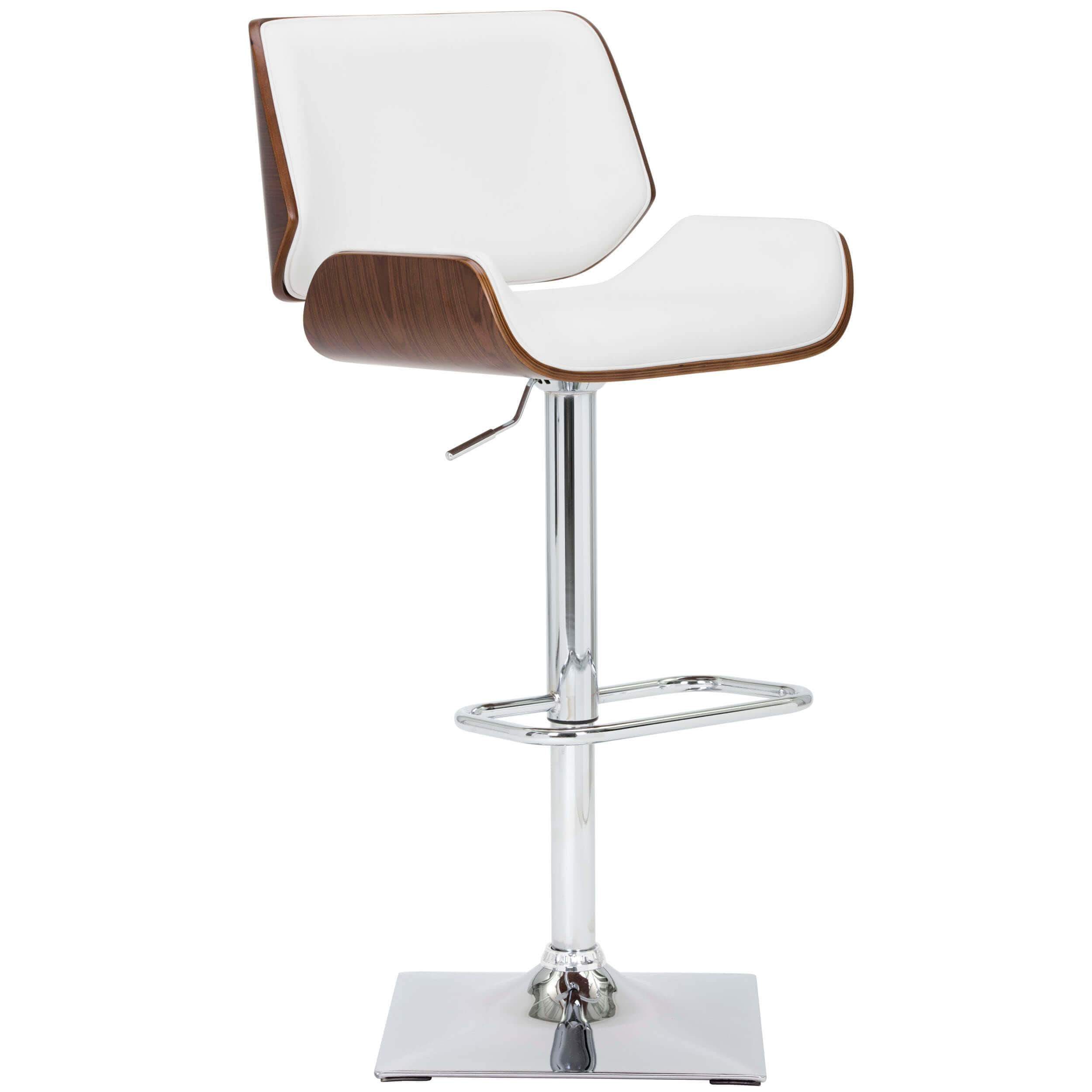 Kinley Adjustable Bar Stool, Snow