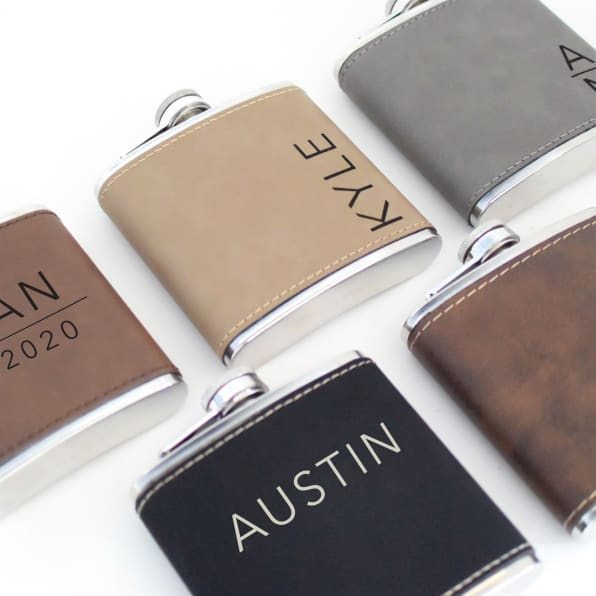 Personalized Engraved Mens Flask