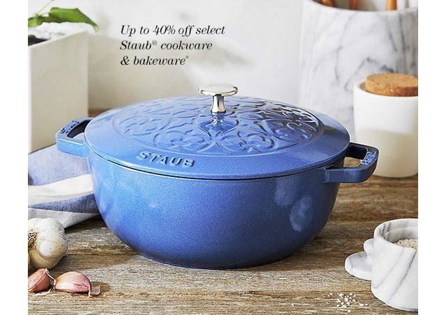 Up to 40% off select Staub cookware & bakeware