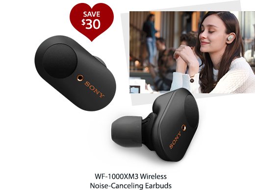 SAVE $30 | WF-1000XM3 Wireless Noise-Canceling Earbuds