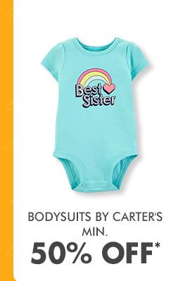 Bodysuits by Carter's |Min. 50% OFF*