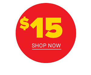 Our best clearance prices are here! $15 Shop Now.