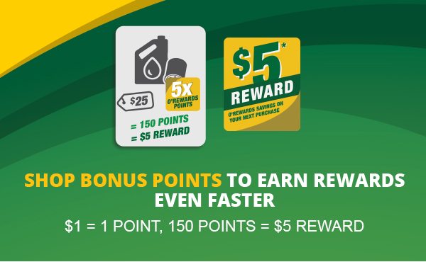 SHOP BONUS POINTS TO EARN REWARDS EVEN FASTER. $1 = 1 point , 150 points = $5 reward