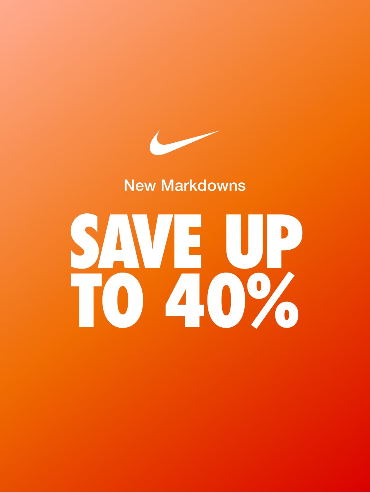 nike 40 off sale