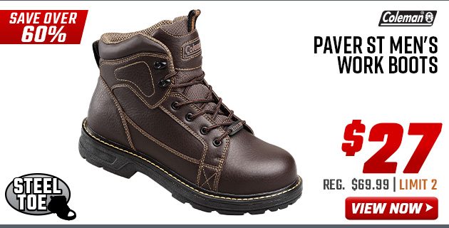 coleman paver st work boots