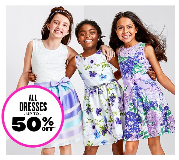 All Dresses Up to 50% Off