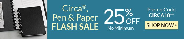 Circa, Pen & Paper Flash Sale