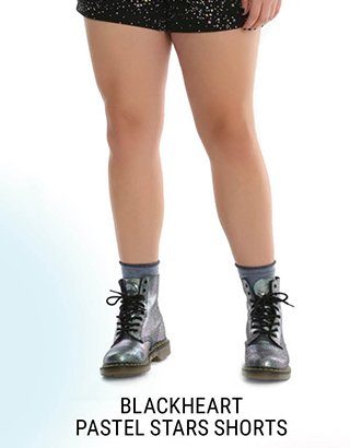 Blackheart Pastel Stars Shorts