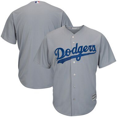 Los Angeles Dodgers Majestic Official Cool Base Jersey - Gray
