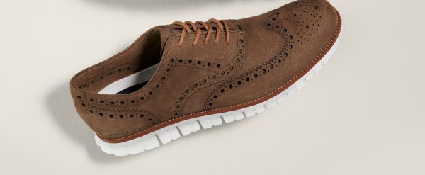 Summer neutrals | Wear-with-anything nubuck styles with open brogues that breathe.