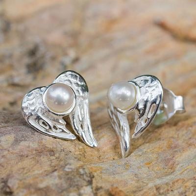 ‘Angelic Love’ Pearl Earrings