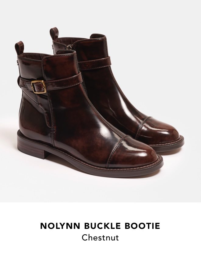 Nolynn Buckle Bootie (Chestnut)