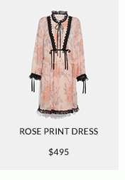 ROSE PRINT DRESS | $495