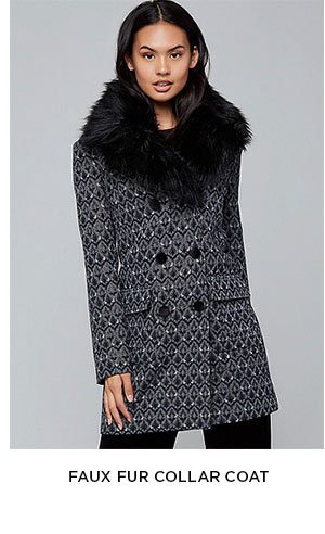 Faux Fur Collar Coat