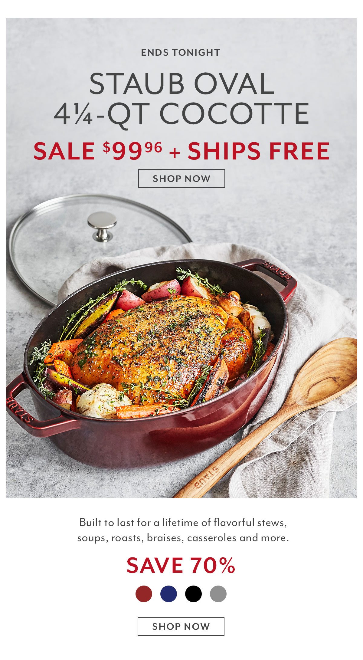 Staub Oval 4¼-QT Cocotte