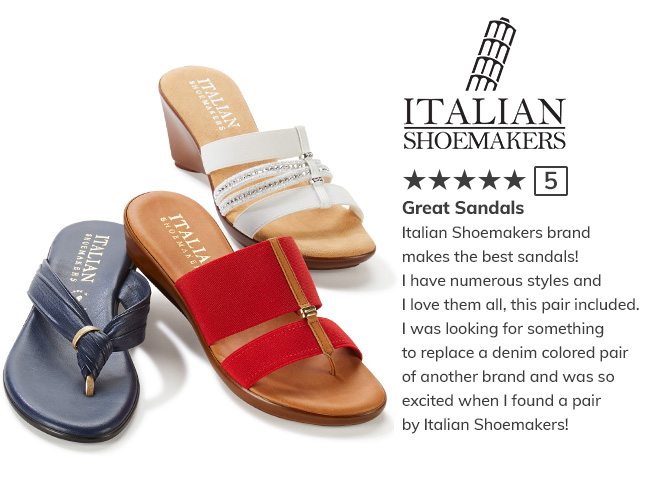 Italian Shoemakers - 5 Star Review - Great Sandals