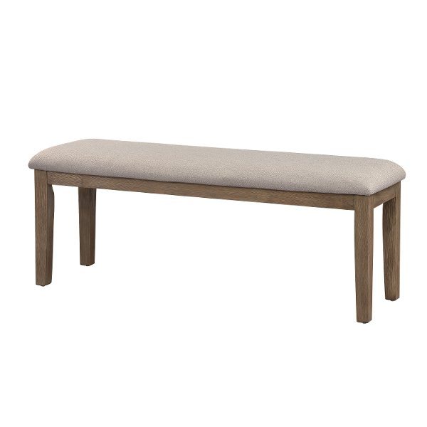 Brown Oak Dining Bench - Alcott