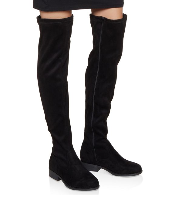 Side Zip Over the Knee Boots