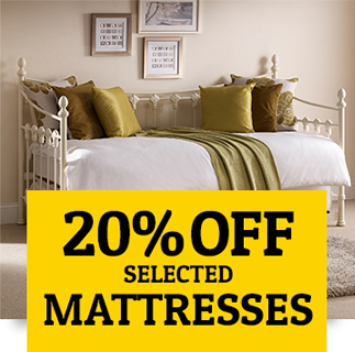 UP TO 20% OFF SELECTED BEDS & MATTRESSES