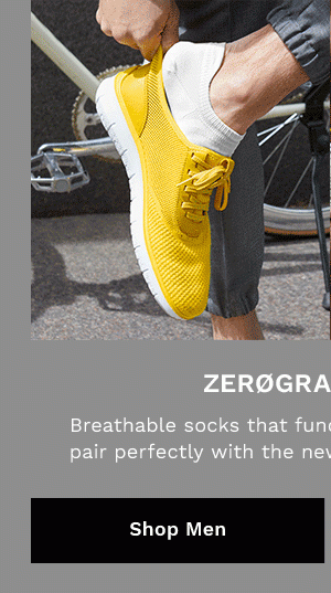 ZEROGRAND Socks | Breathable socks that function as a second skin and pair perfectly with the new Generation ZEROGRAND. | SHOP MEN