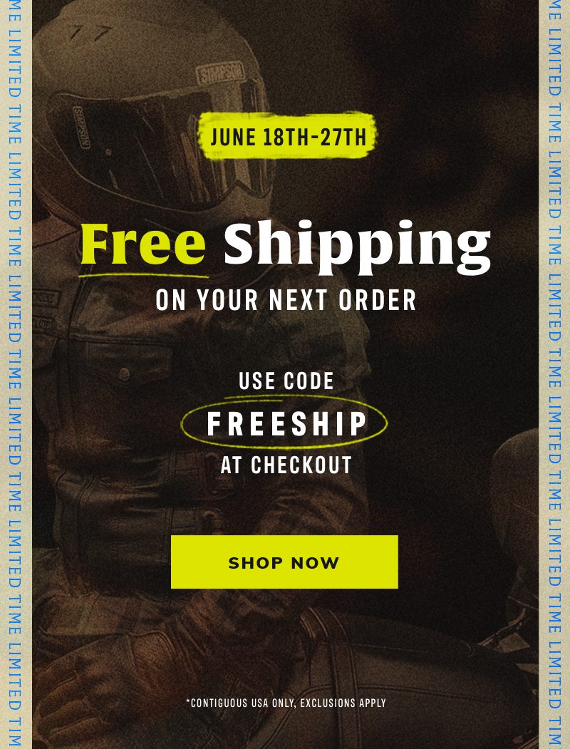 Free Shipping on your next order. 