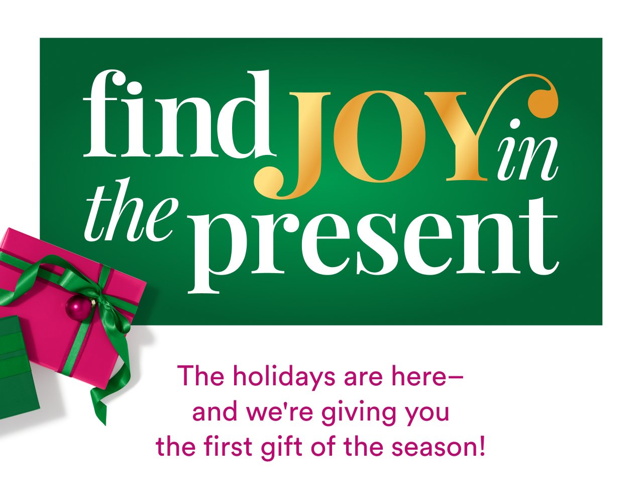 Find Joy in the Present | Shop the gift guide