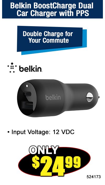 Belkin BoostCharge Dual Car Charger with PPS