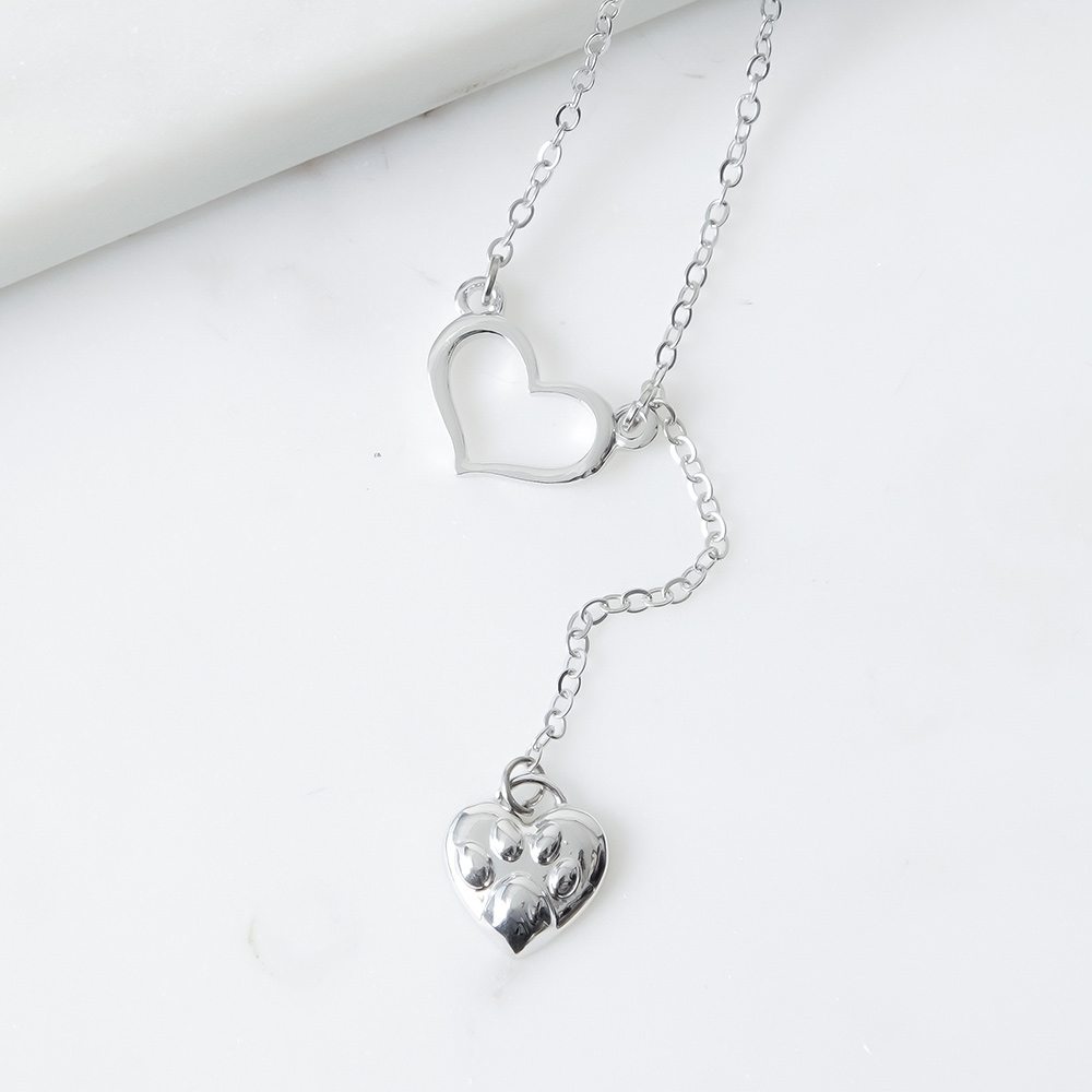 Always Close To My Heart 3D Paw Print Necklace