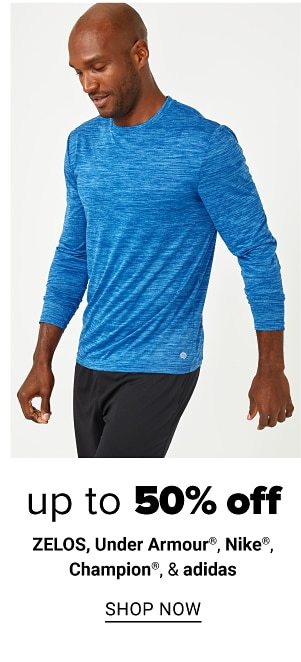 Up to 50% off UA, Nike, Champion, Adidas & Zelos - Shop Now