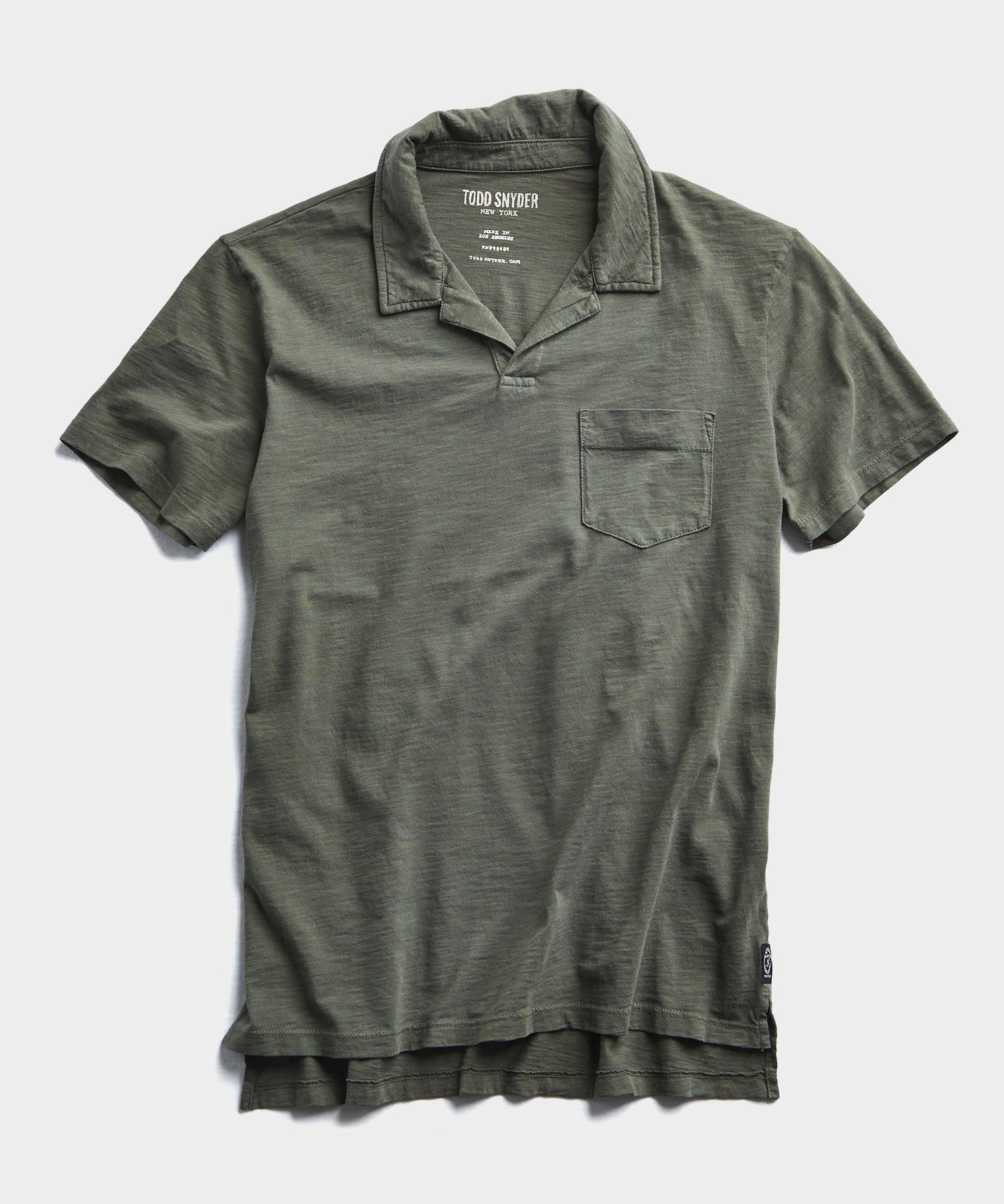 Image of Made in L.A. Slub Jersey Montauk Polo in Olive