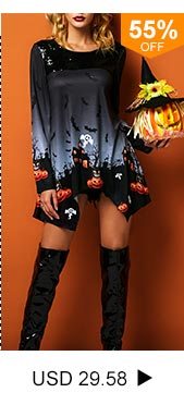 Pumpkin and Bat Print Sequin Embellished Halloween T Shirt