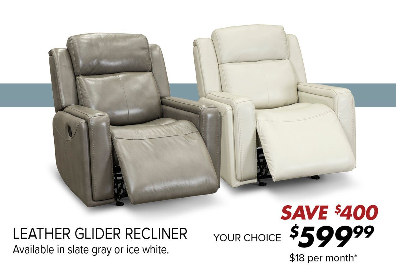 Leather-glider-recliner