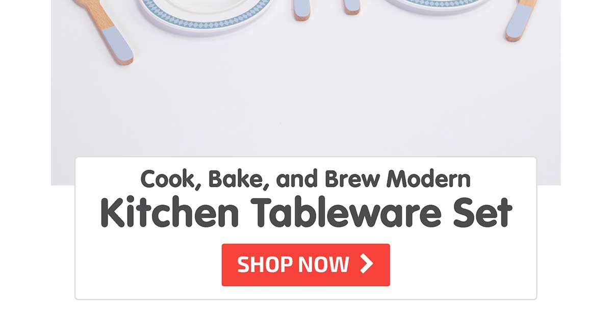 Cook, Bake, and Brew Modern Kitchen Tableware Set - Shop Now