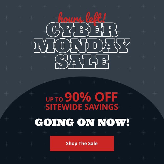 Cyber Monday Sale! Save Up To 90% Off!