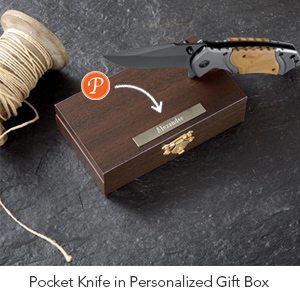 Pocket Knife in Personalized Gift Box