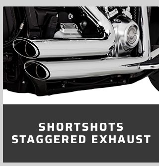 Shortshots staggered exhaust