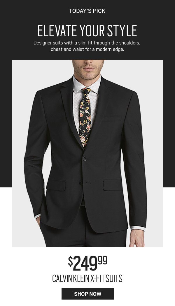 calvin klein suit men's wearhouse