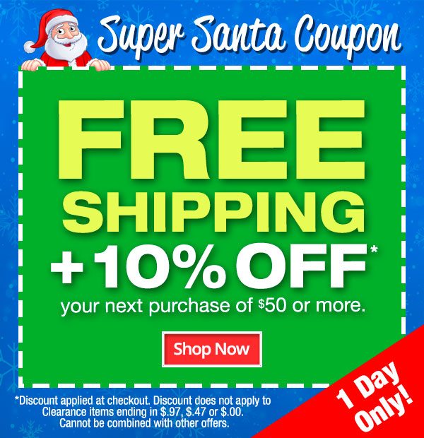 10% Off + Free Shipping On Orders of $50 or More
