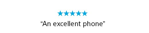 Five-star review | "An excellent phone"