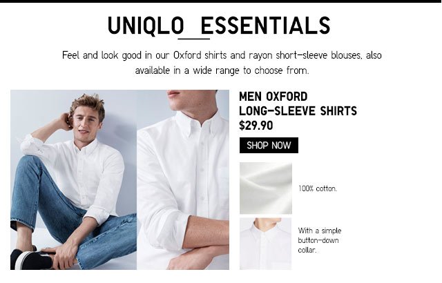 MEN OXFORD LONG-SLEEVE SHIRTS - SHOP NOW