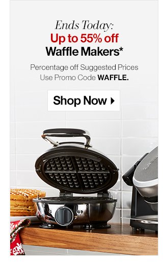 Up to 55% off Waffle Makers