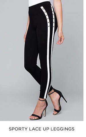 Sporty Lace Up Leggings